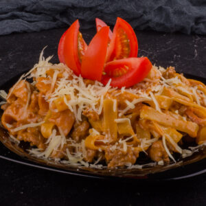 pasta-with-veal-and-bacon
